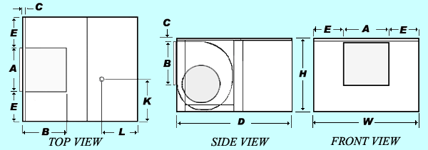 UltraCool Side Draft Dimensions
