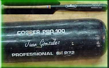 Juan Gonzales Broken Game Bat