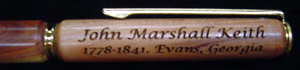 Personal wood pen