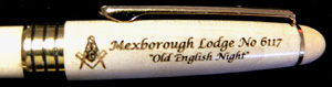 Maple Masonic Fat Pen