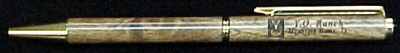 Thin Cross Style Mesquite Pen
